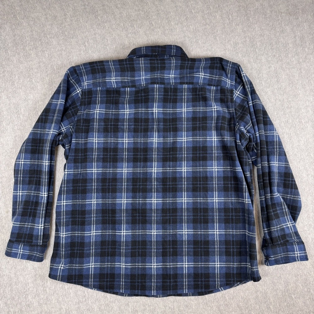 Eddie Bauer Men's 2XL Quest‎ Multi-Colored Plain Button-down Fleece Casual Cozy - Picture 2 of 11